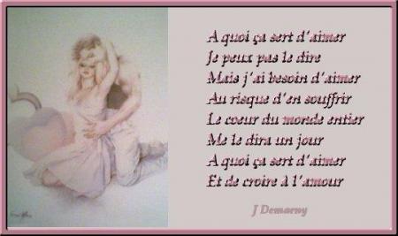 Je crois en l amour moi!